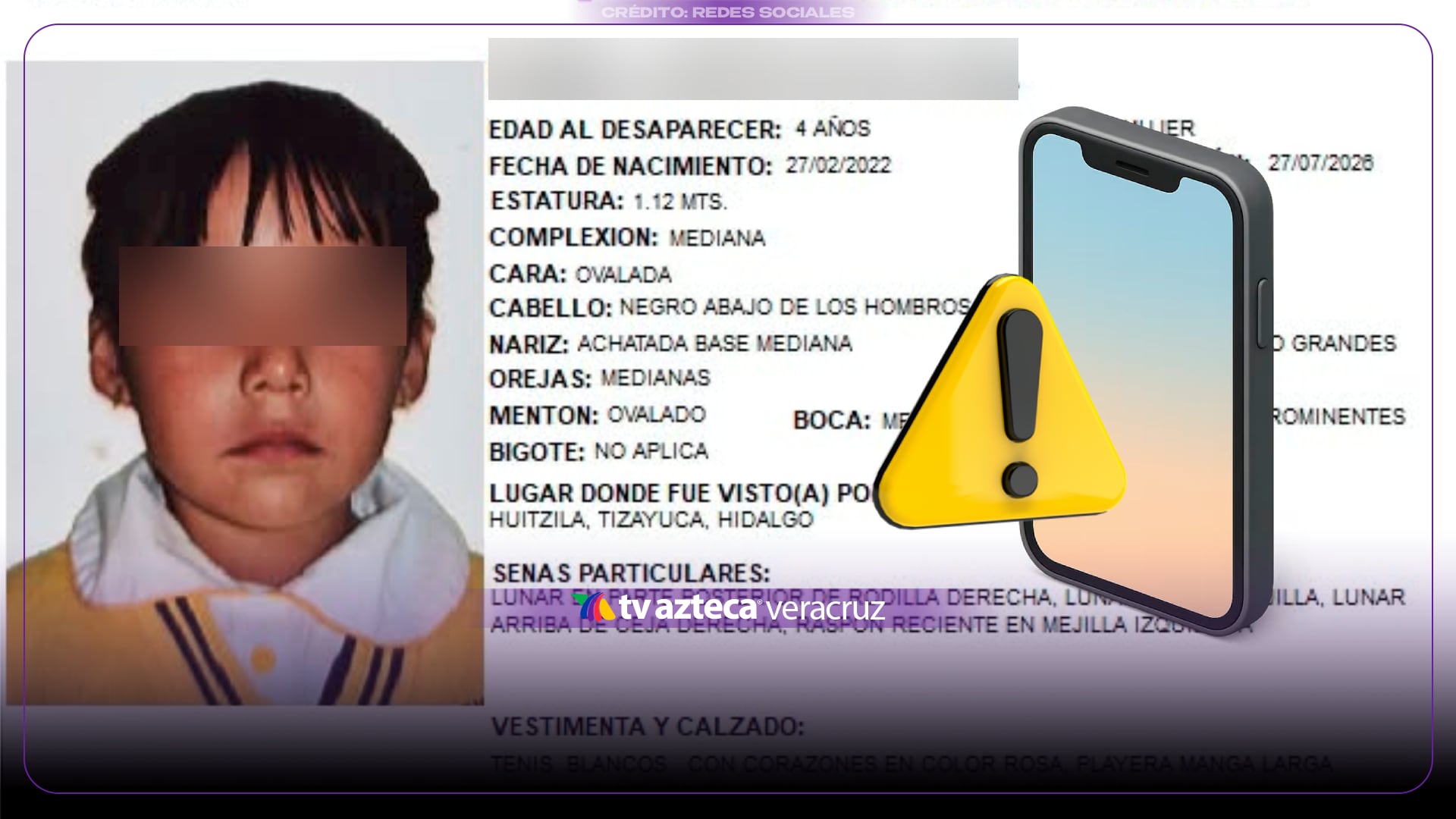 ¿Era VIRUS? Por esta razón la ficha de búsqueda de Isabella Reyes Escalona se difundió MASIVAMENTE