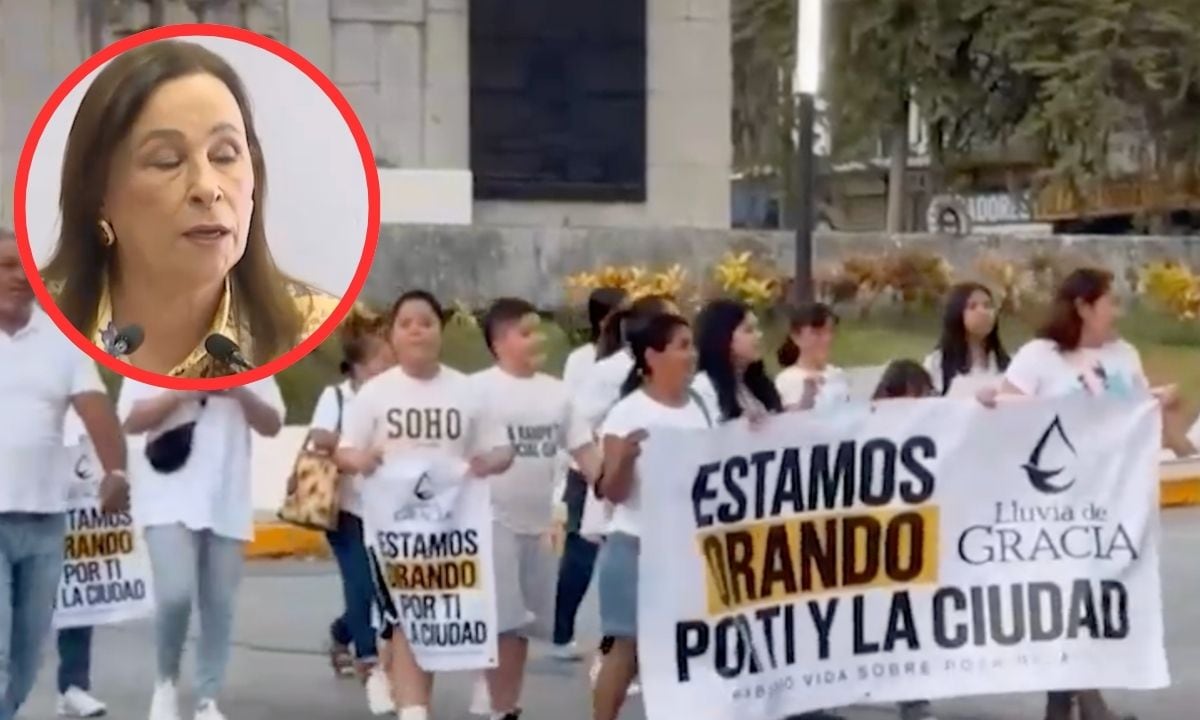 Rocío Nahle y habitantes que exigen seguridad