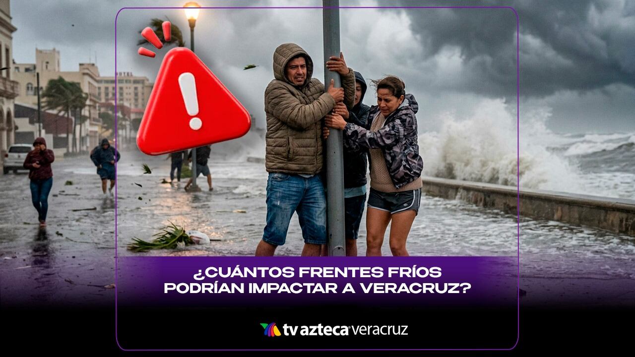 ¡SE VIENE CON TODO! Este es el número de frentes fríos que podrían impactar a Veracruz (+VIDEO)