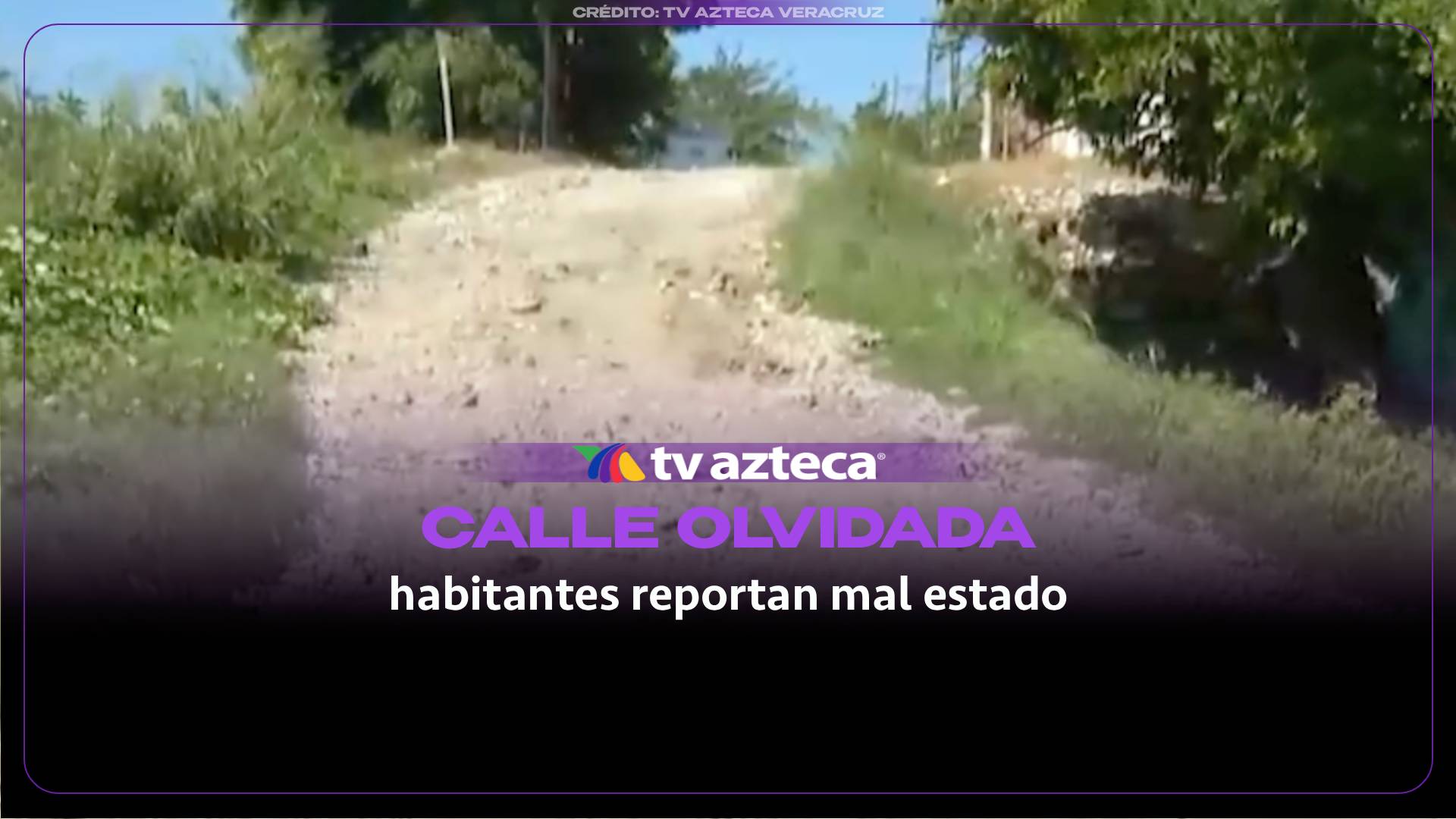 calle en mal estado en Veracruz