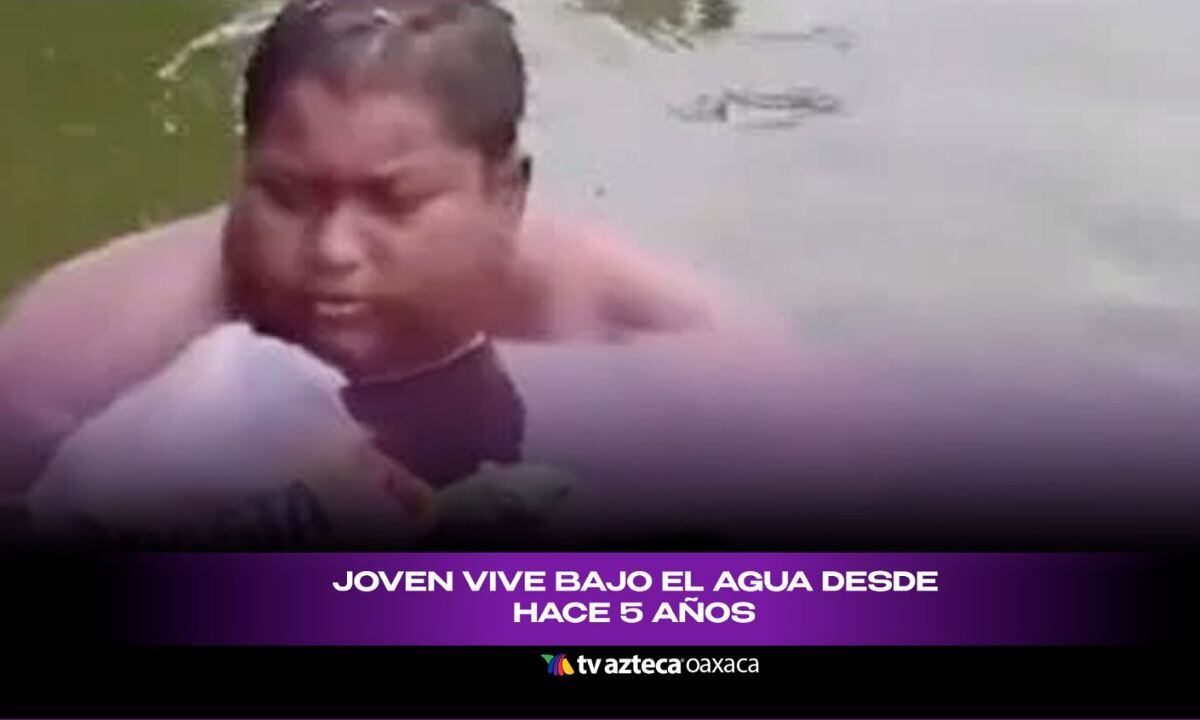 Joven vive debajo del agua