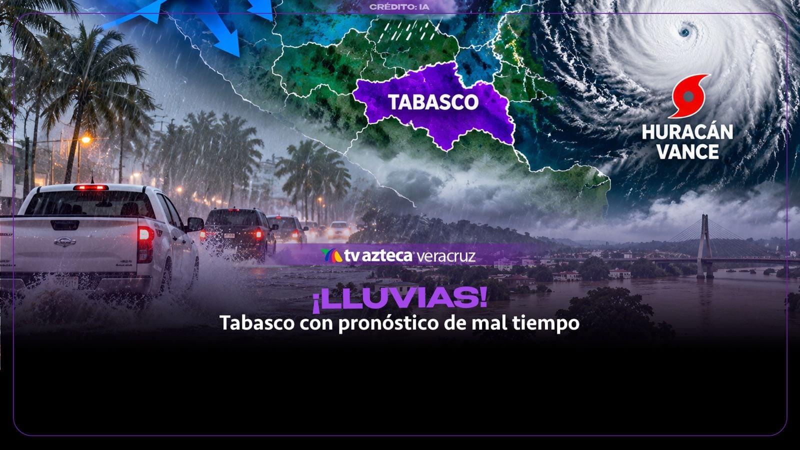 ¡Alerta por LLUVIAS! Frente frío 3 y huracán Vance afectan a Tabasco; esto se sabe