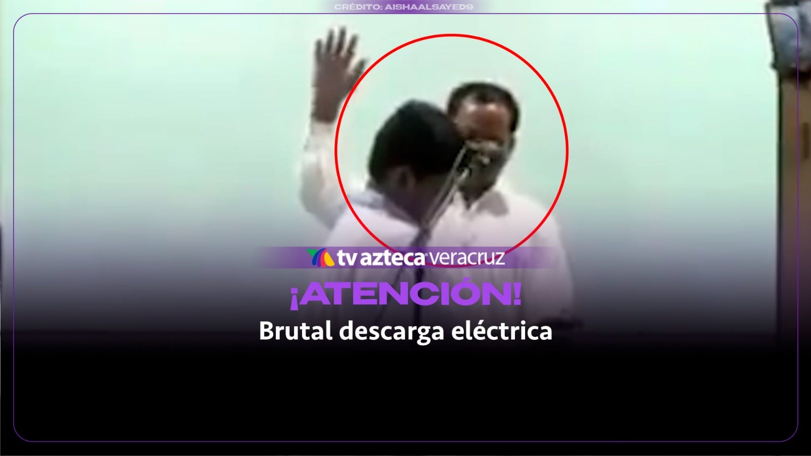 ¡IMÁGENES FUERTES! Viralizan video de un hombre recibiendo brutal descarga eléctrica en pleno bautizo