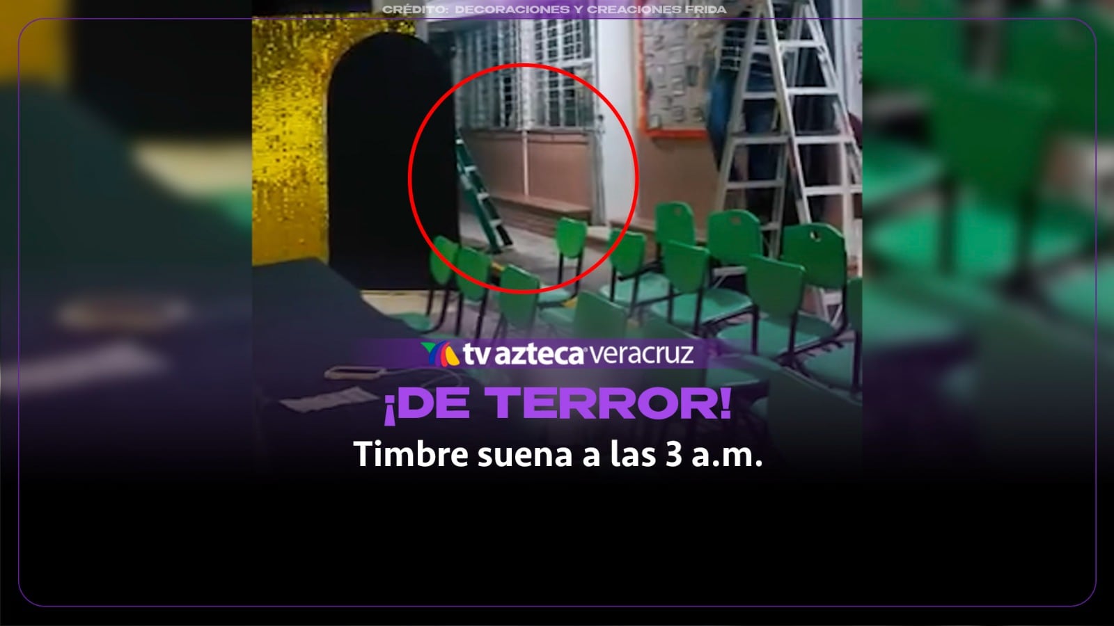 ¡DE TERROR! Timbre suena a las 3 de la mañana EN ESCUELA DE VERACRUZ (+VIDEO)