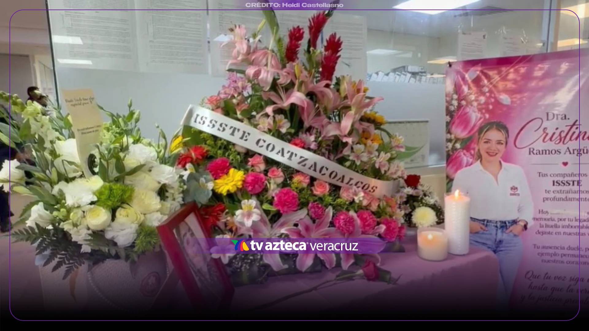 ¡ÚLTIMO PASE DE LISTA! Rinden homenaje a la doctora Cristina Ramos en Coatzacoalcos