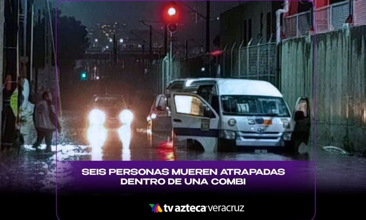seis personas mueren atrapadas dentro de una combi